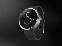 Layton Diament's "Vanishing Hour" watch face concept - As the minute hand makes its way around, the hour is dimmed while revealing the minute marks.